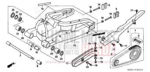 BRAS OSCILLANT (CBR600RR5/6) CBR600RR5 de 2005